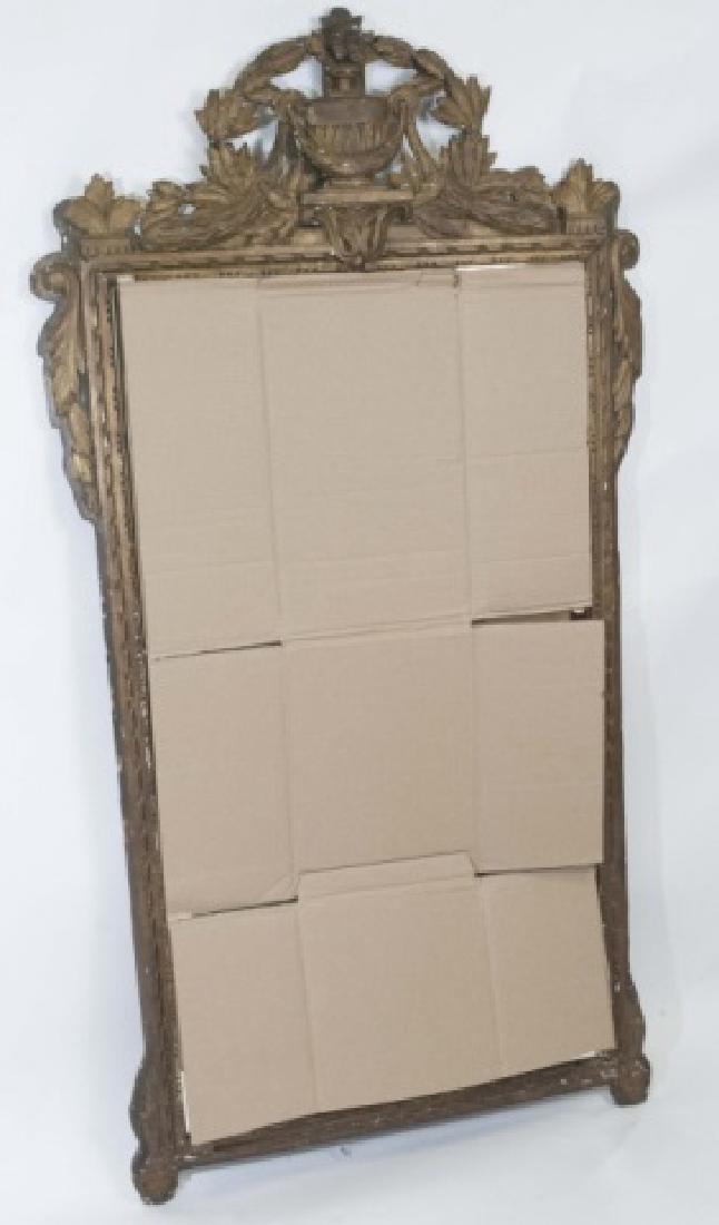 Antique Carved Wood Framed Mirror (1 of 4)