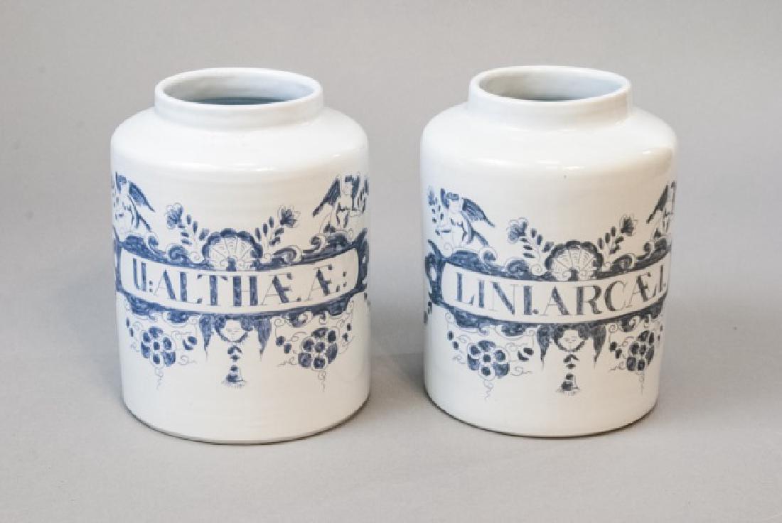 Pair of Delft / Dutch Signed Pottery Vessels (1 of 6)