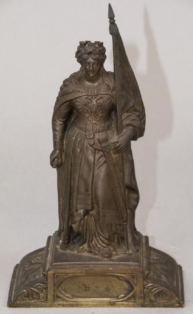 Antique 19th C Russian Bronze Statue of a Queen (1 of 7)