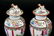 Pair Chinese Porcelain Rose Medallion Ginger Jars - 2