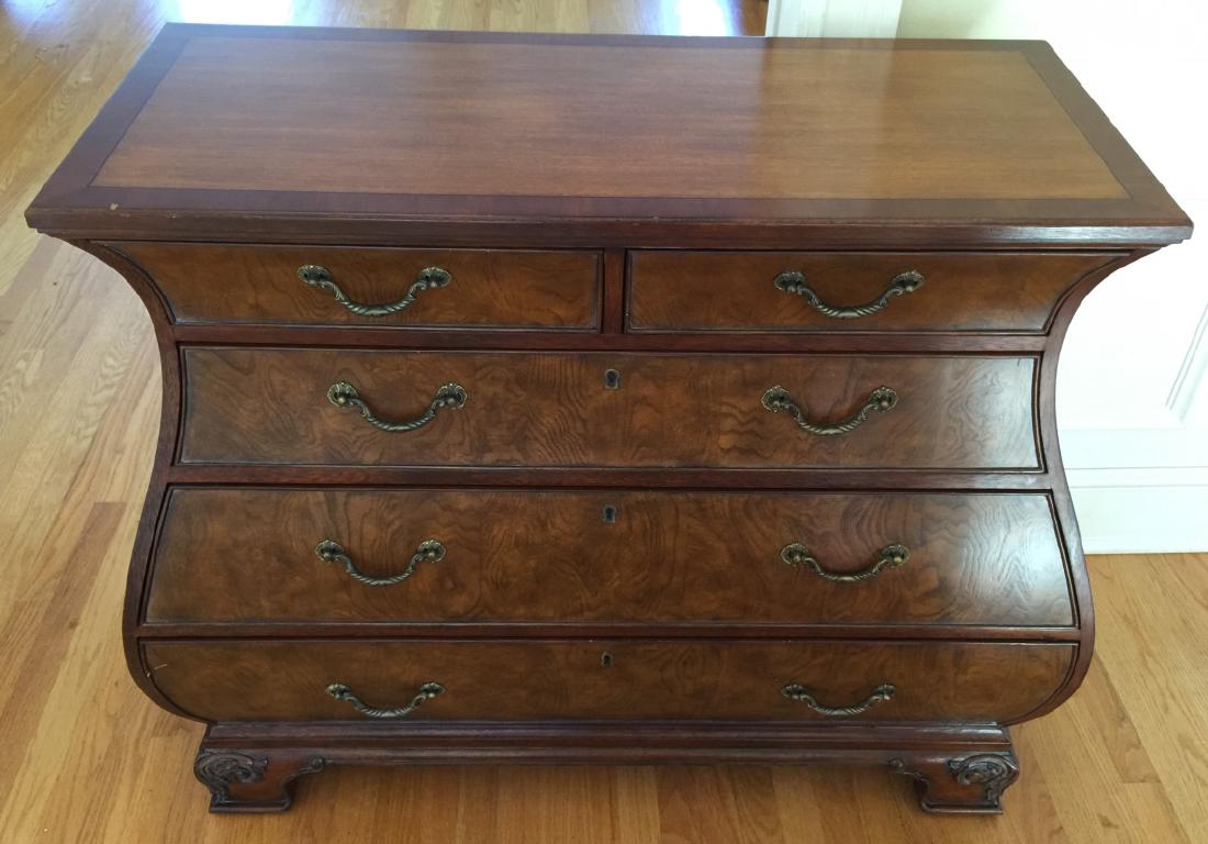 Contemporary Bombe Form Chest of Drawers (1 of 4)