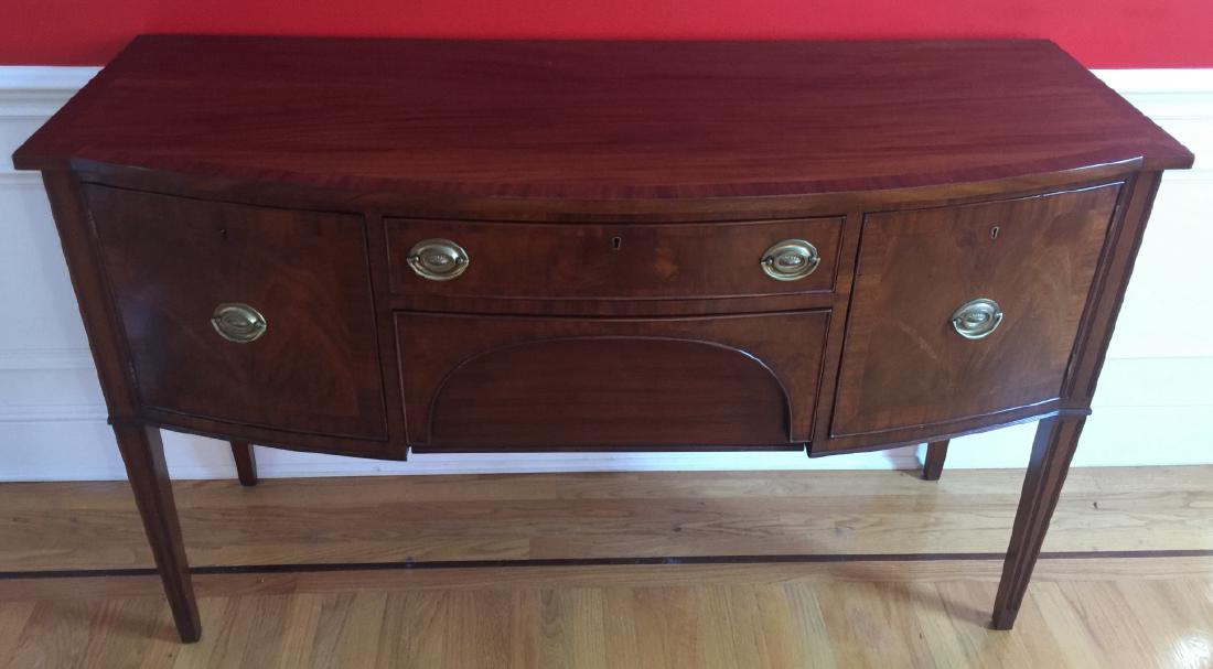 Antique American Federal Style Demi Lune Buffet (1 of 5)