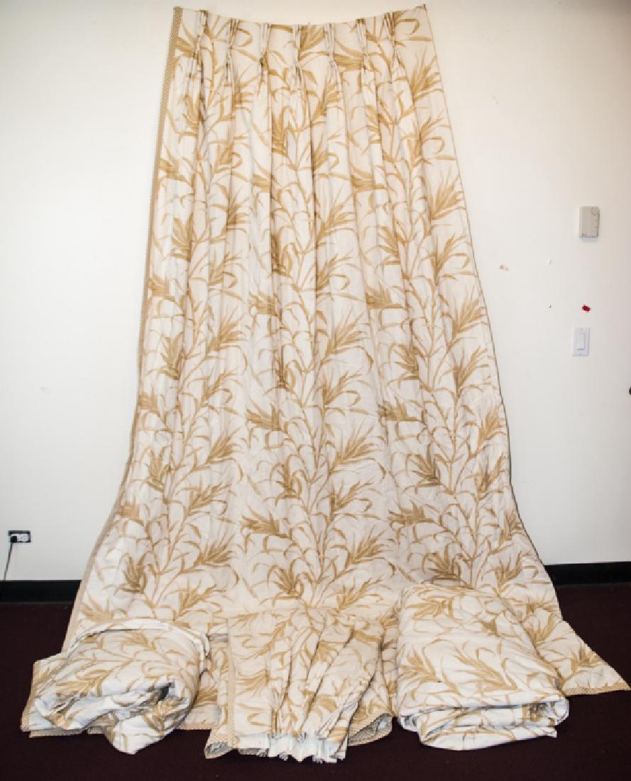 Group Of Five Custom Tan Contemporary Curtains (1 of 7)