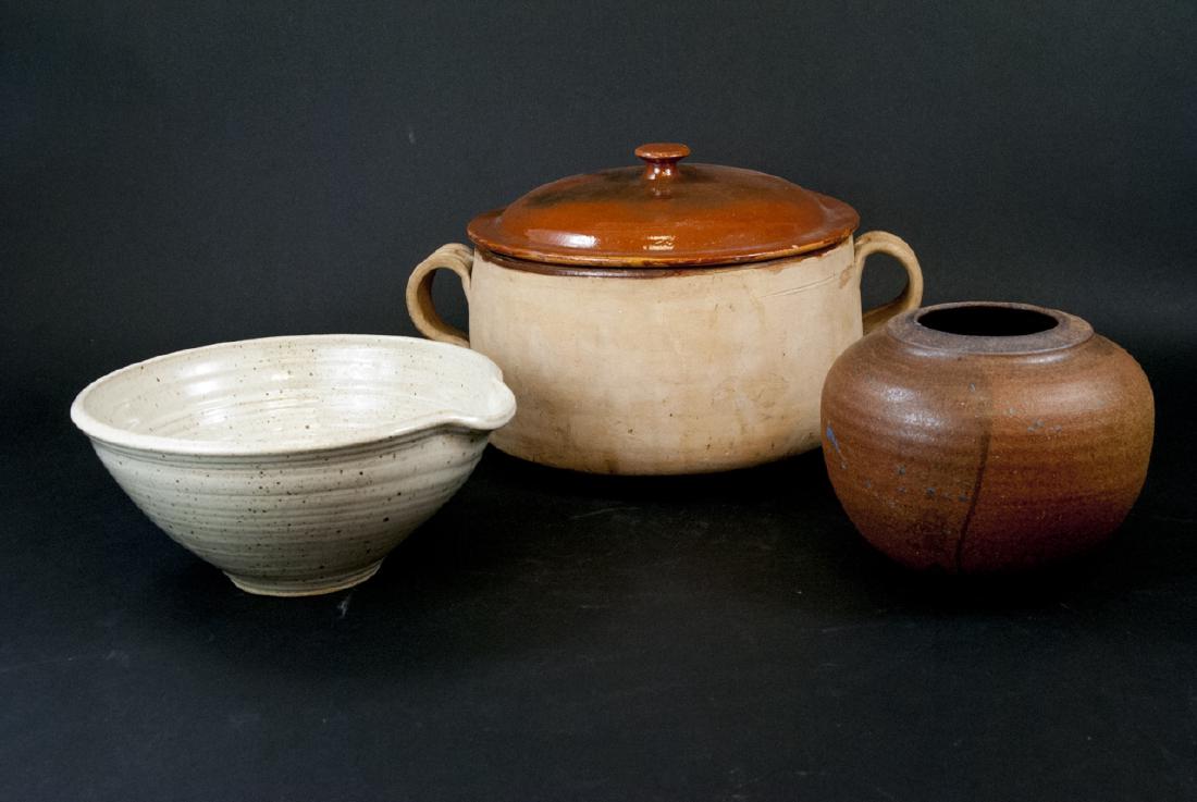 Three Assorted Vintage Stoneware Items (1 of 7)
