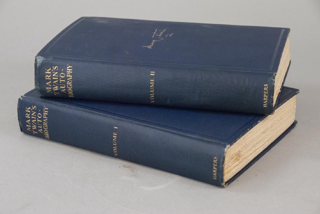 1st Edition Mark Twain Autobiography Volume 1 & 2 (1 of 11)