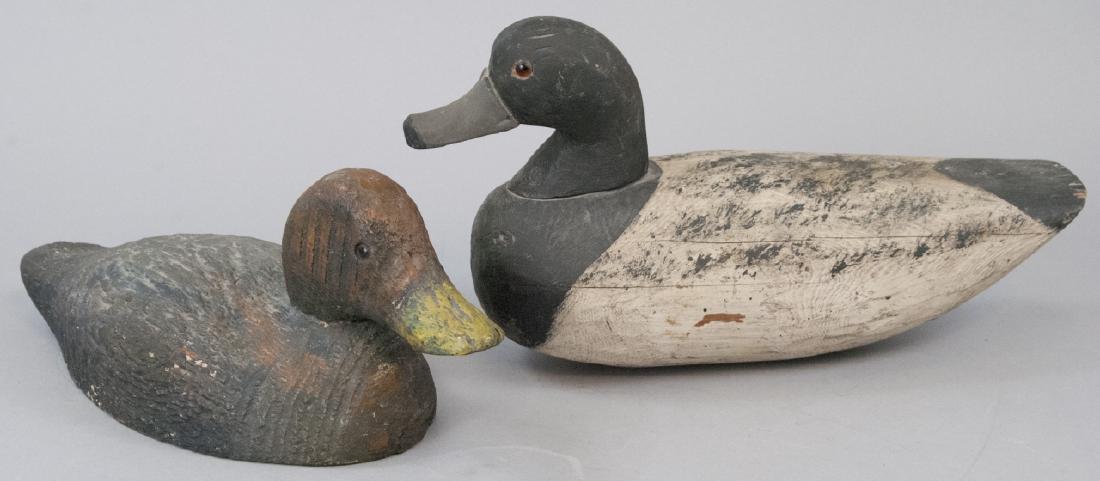 Two Antique Wooden Duck Decoys (1 of 5)