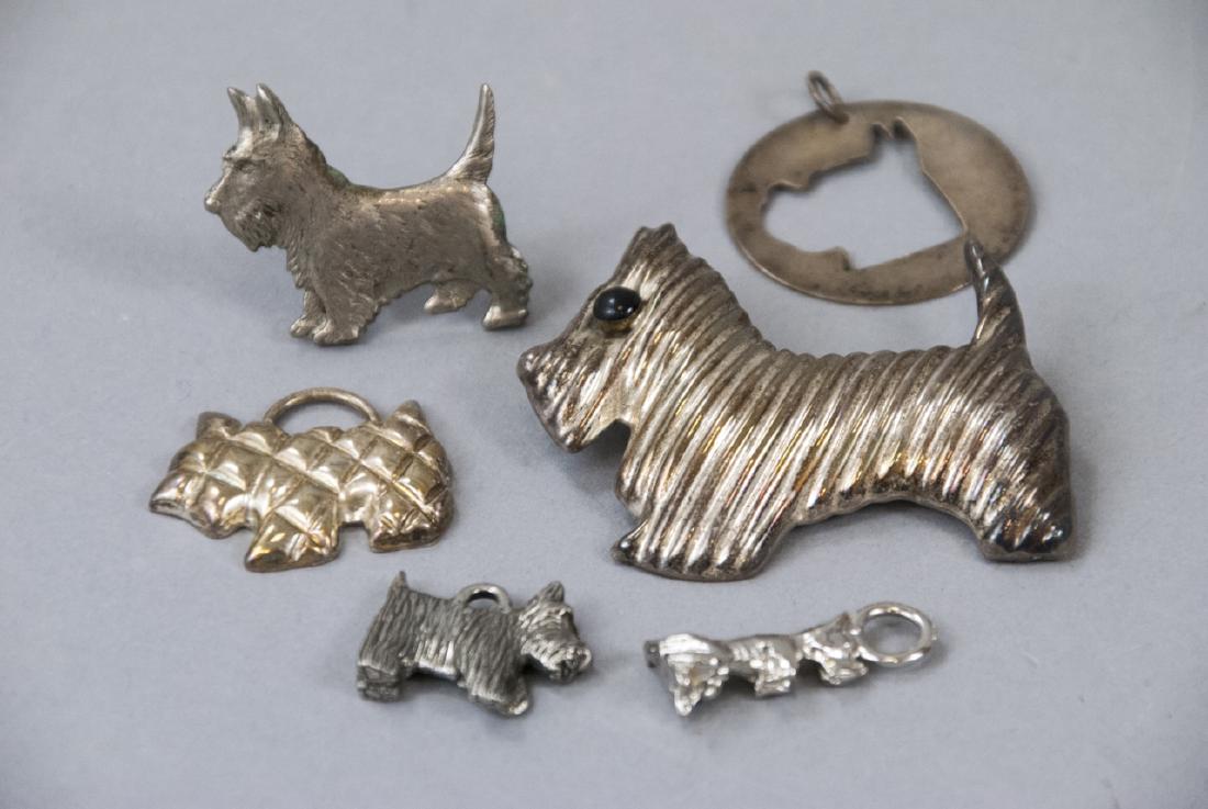 Assorted Sterling Silver Scottish Terrier Items (1 of 5)