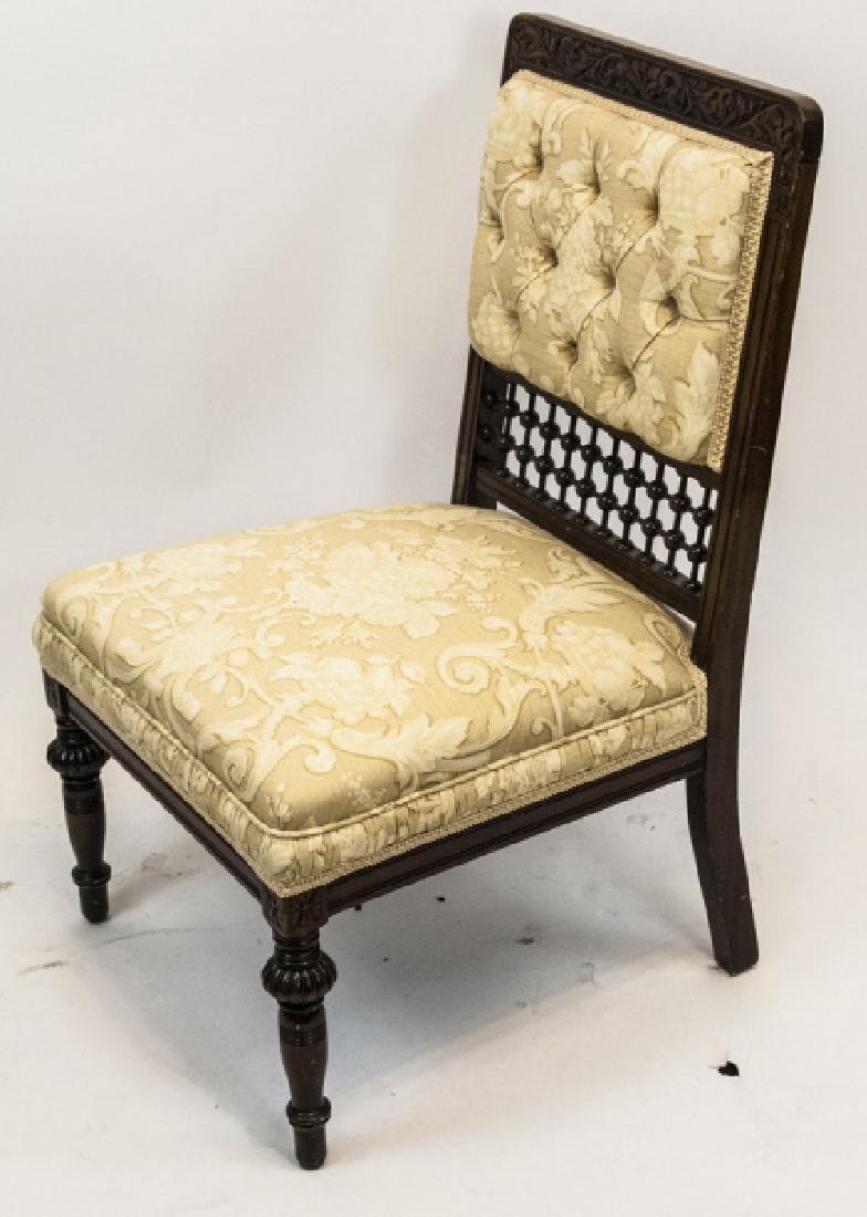 Antique 19th C American Victorian Tufted Chair (1 of 5)