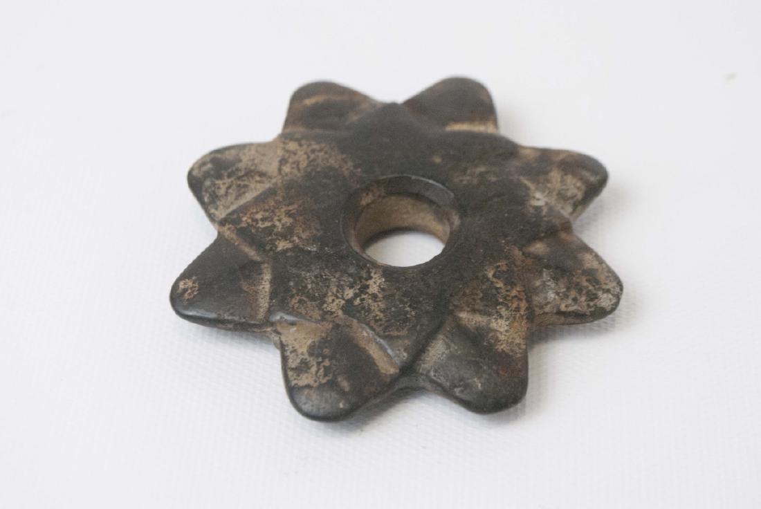 Chinese Archaic Style Carved Stone Disc / Pendant (1 of 2)