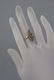 Antique 19th C 15kt Gold & Diamond Navette Ring - 3
