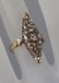 Antique 19th C 15kt Gold & Diamond Navette Ring - 4