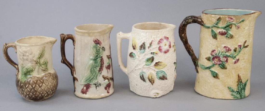 Assorted Lot Of 4 Majolica Water Pitchers & Jugs (1 of 6)