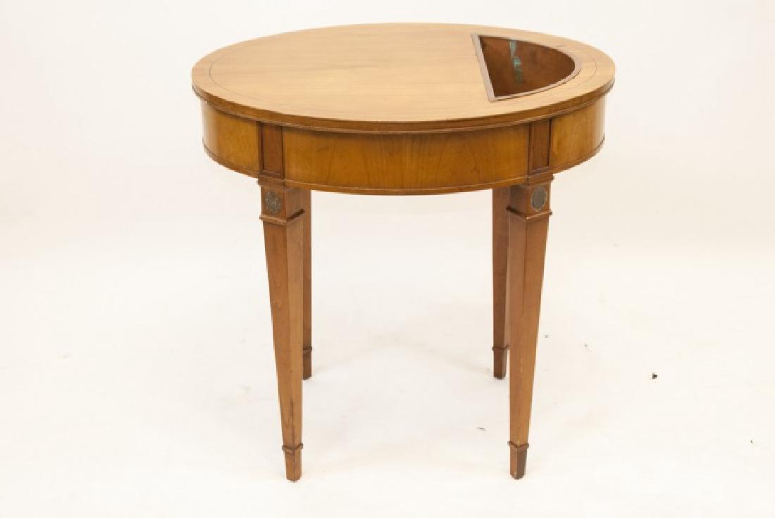 French Empire Style Side Table w Copper Planter (1 of 5)