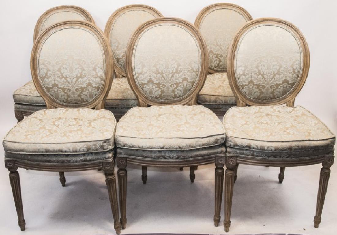 Set French Louis XVI Style Dining Chairs (1 of 8)