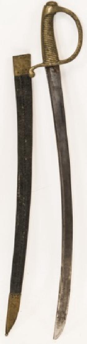 Antique 19th C Spanish Sword in Leather Sheath (1 of 5)