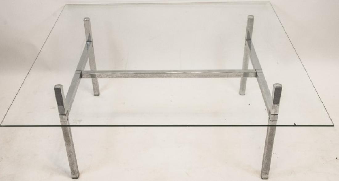 Mid Century Glass & Chrome Coffee Table (1 of 4)