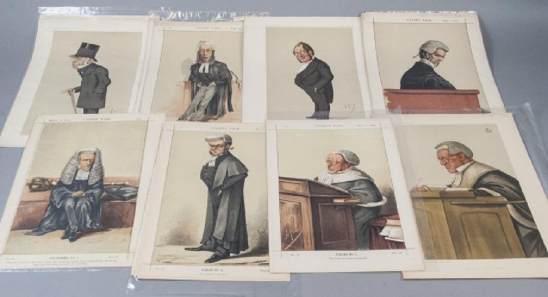19th Century Vanity Fair APEY Lithography Prints: 19th Century Vanity Fair APEY Lithography Prints, this lot features 8 prints all signed by APEY, they are all measured at 14.5 x 10.5 inches