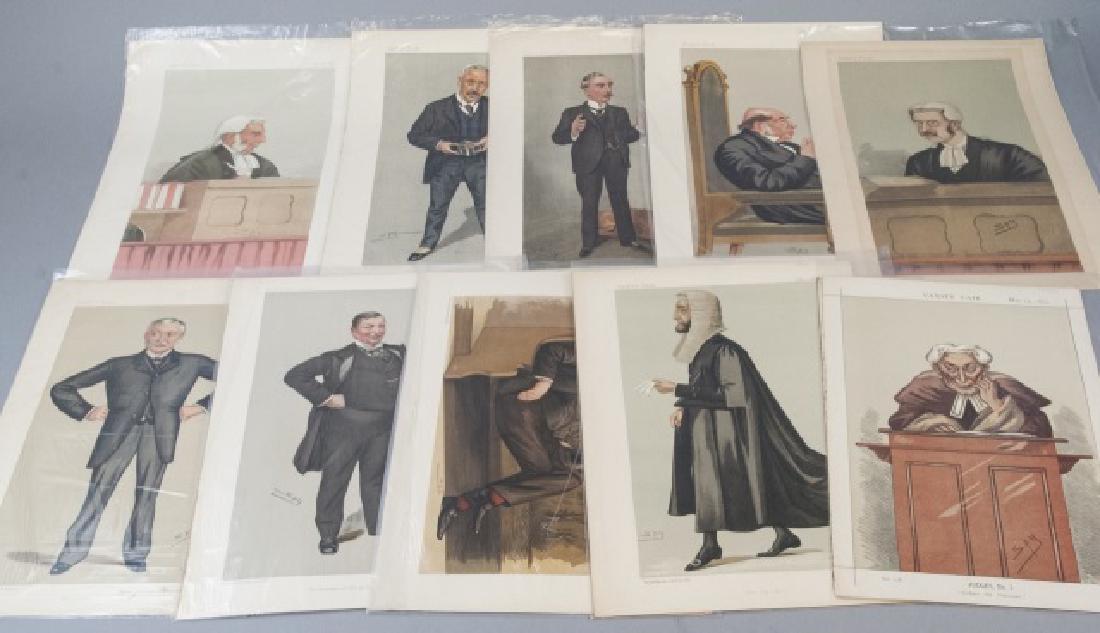 19th Century Vanity Fair 10 SPY Lithography Prints: 19th Century Vanity Fair 10 SPY Lithography Prints, this lot features 10 SPY lithography prints, they are all well preserved, they are all measured at 15 x 10.5 inches