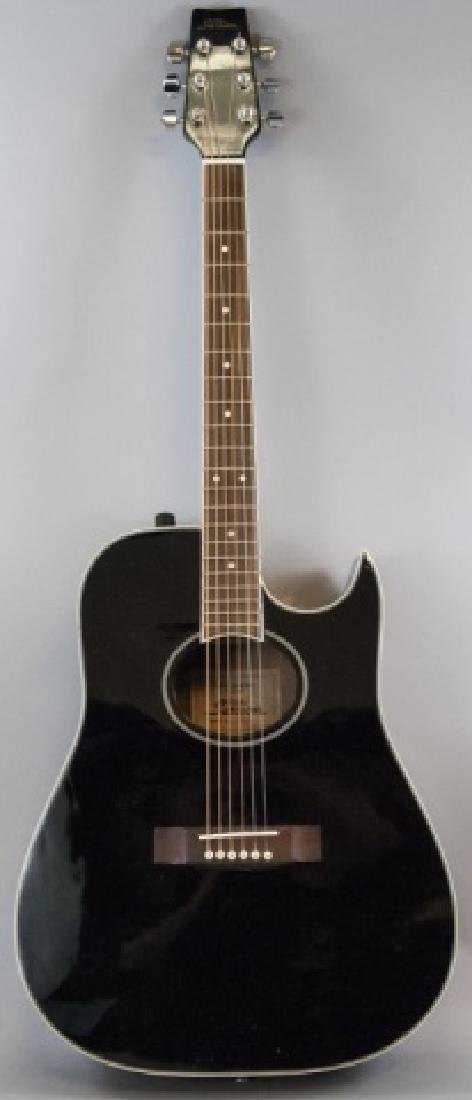 Black Pro Session Hand Crafted Acoustic Guitar (1 of 6)