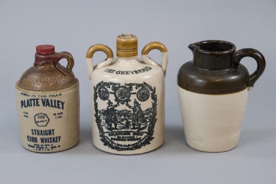 Three Stoneware Commercial Pitchers & Jugs (1 of 9)