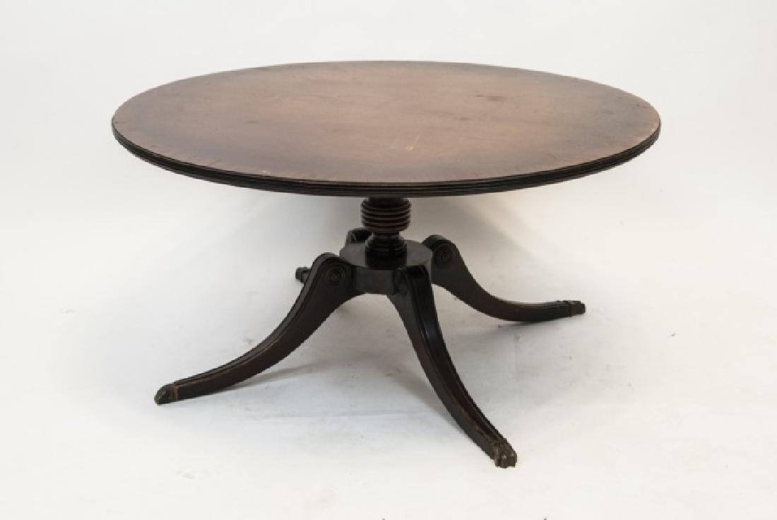 English Sheraton Style Pedestal Table (1 of 5)