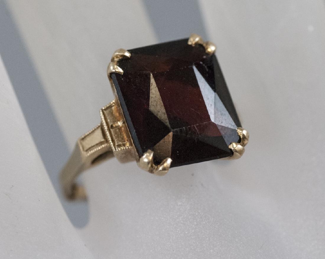 Estate Art Deco 14kt Yellow Gold Cocktail Ring (1 of 9)