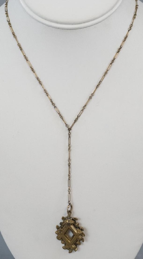 Antique Victorian Gold Filled Necklace & Pendant (1 of 6)
