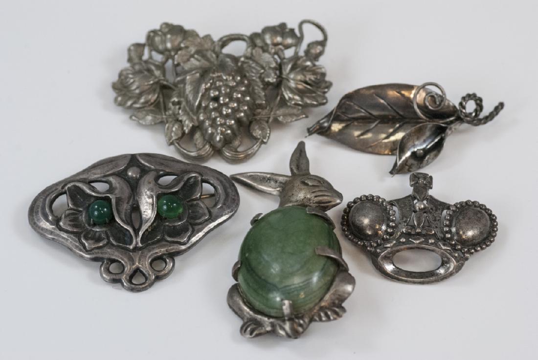 Vintage Sterling & Silver Figural Brooches / Pins (1 of 9)