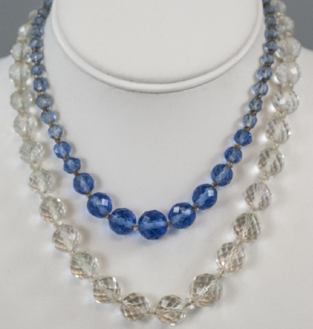 Two Antique Flapper Era Rock Crystal Necklaces (1 of 4)