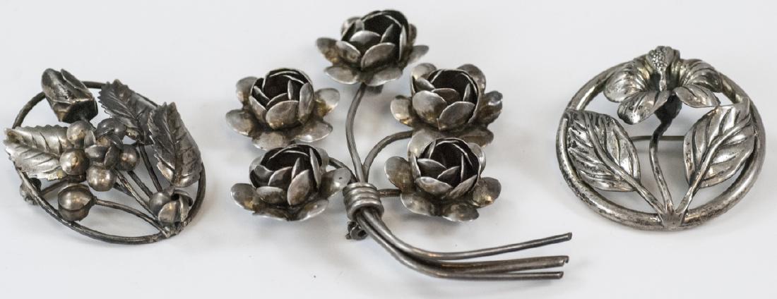 Three Vintage Figural Sterling Silver Brooches (1 of 8)