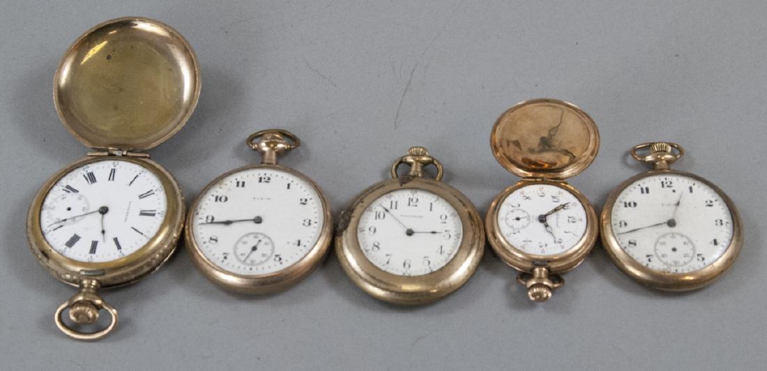 Five Antique Gold Filled Pocket Watches (1 of 7)