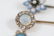 Antique Estate Gold Diamond Opal Enamel Pins - 5