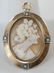Antique 14kt Shell Cameo Pin / Pendant