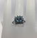 Estate 14kt White Gold & Blue Topaz Ring