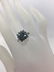 Estate 14kt White Gold & Blue Topaz Ring - 2