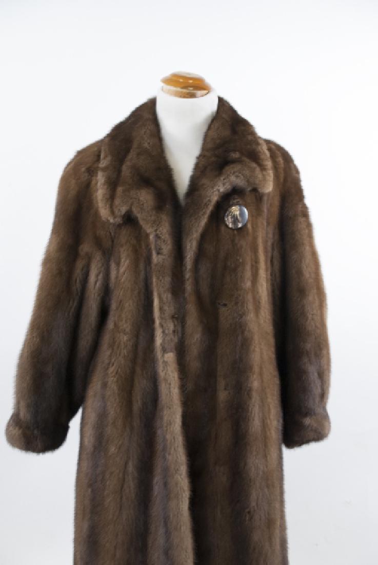 Vintage Brown Mink Fur Coat by Fourrure Doris (1 of 5)