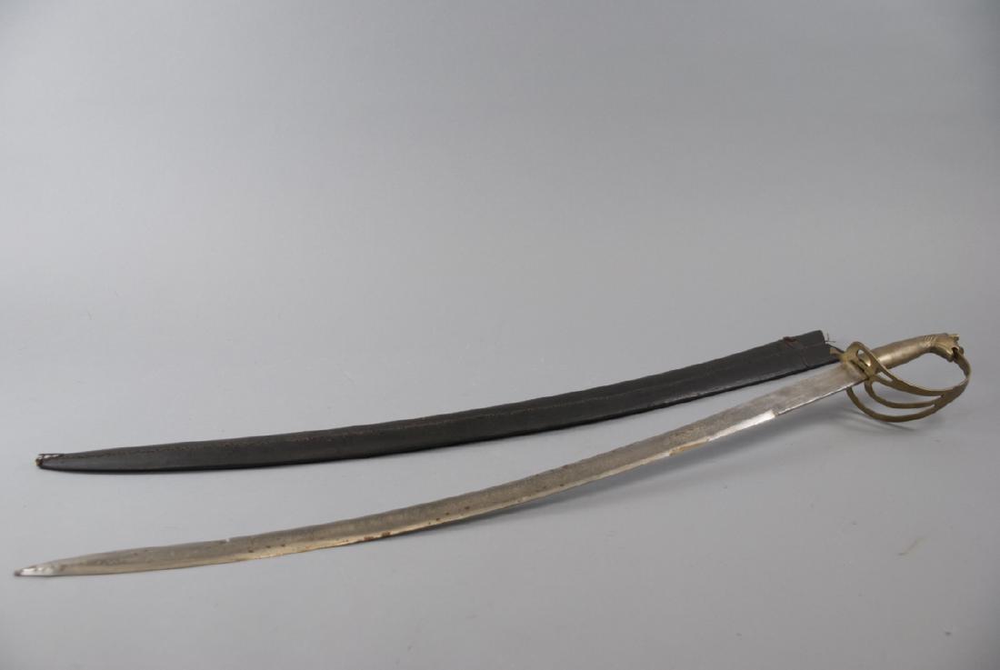 Vintage Gilt Horse Handle Indian Cavalry Sword (1 of 8)