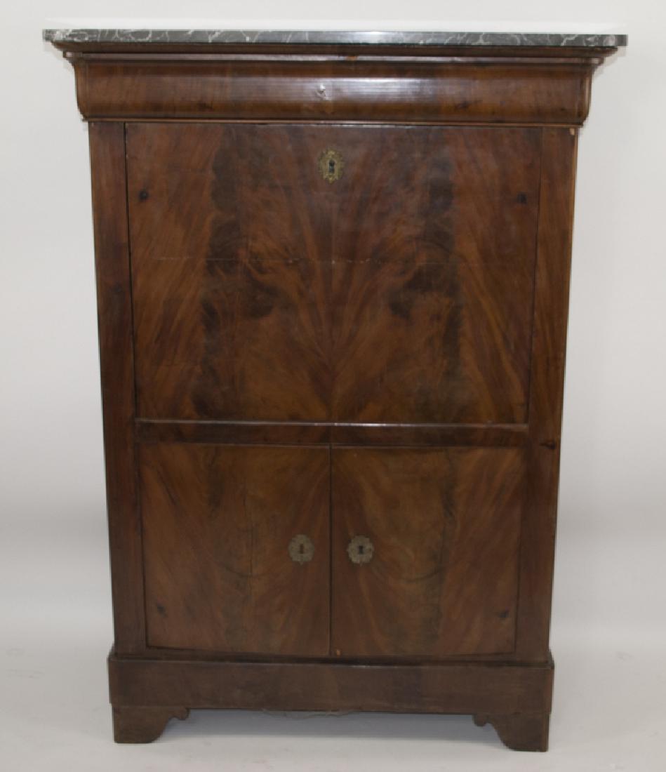 Antique Marble French Louis Philippe Style Desk (1 of 6)