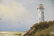 T. Engel Oil On Canvas Light House Painting - 8
