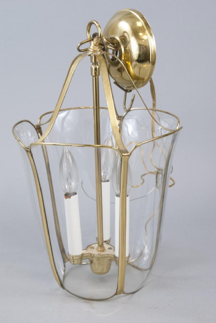 Glass & Gilt Metal Ormolu Chandelier / Lantern (1 of 4)