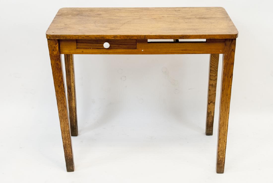 Vintage American Oak Desk / Work Desk (1 of 6)