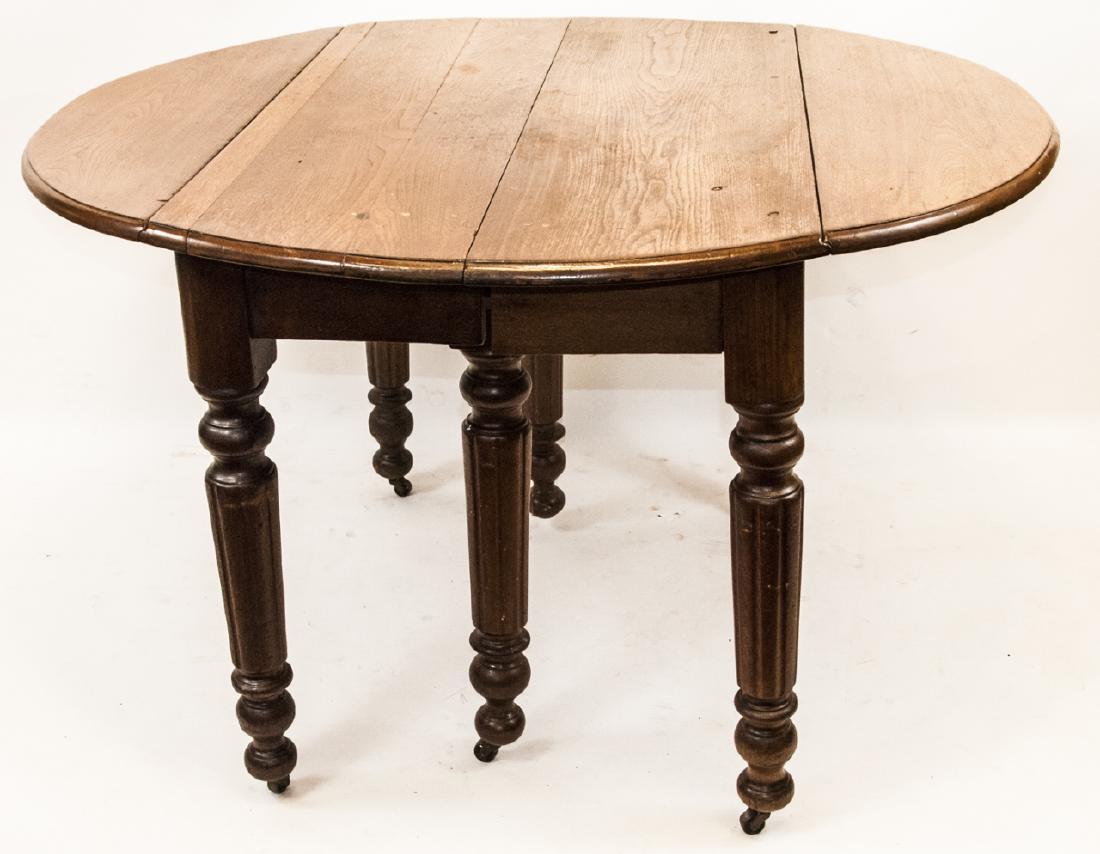 Antique Drop Leaf Dining Room Table W/ Two Leafs (1 of 4)