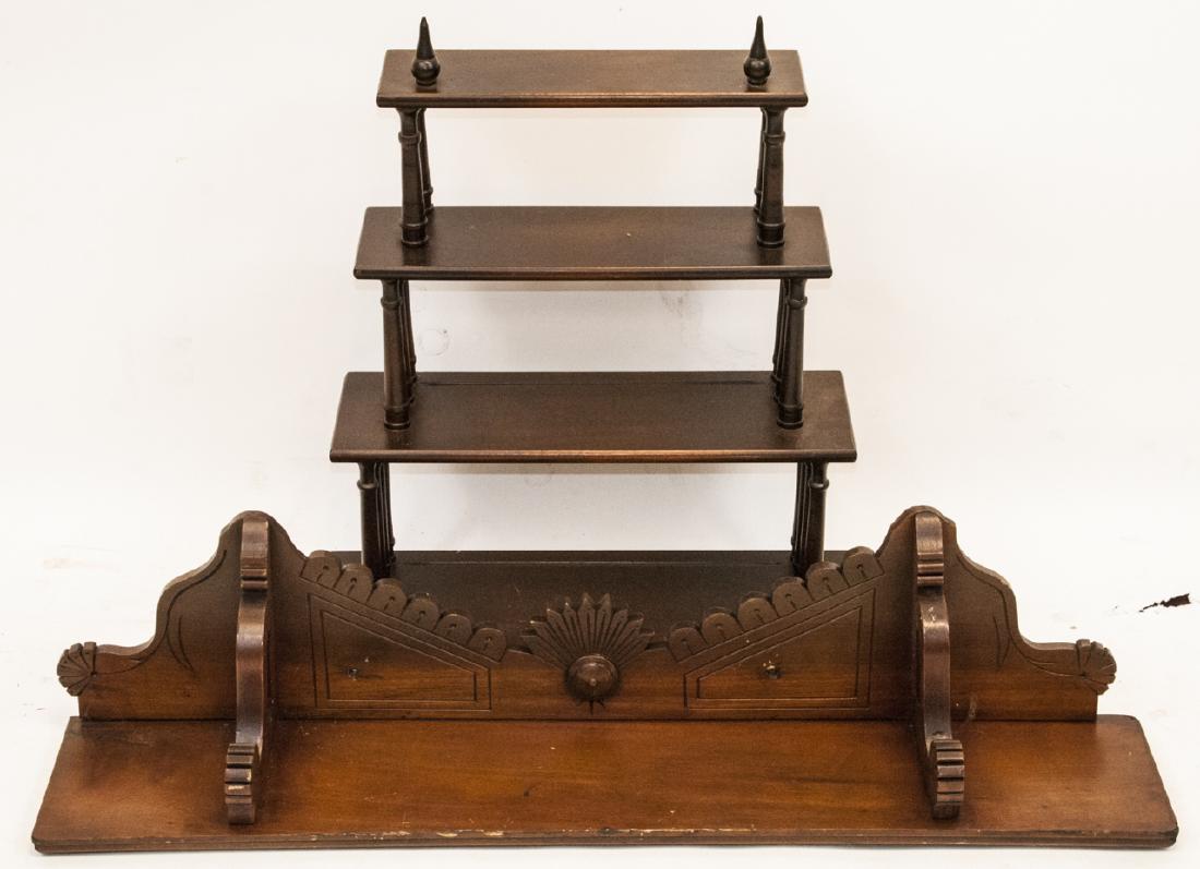 19th Century Etagere & Victorian Wall Shelf (1 of 5)