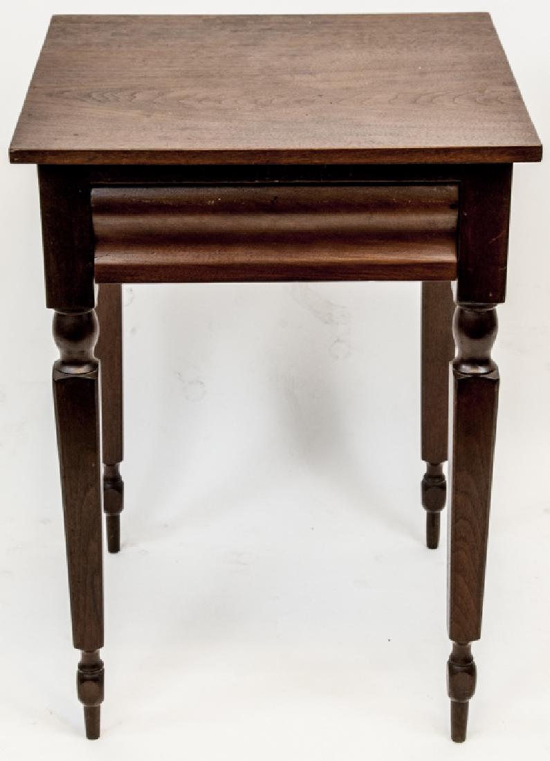Antique Empire Style Side Table w/ Drawer Maple (1 of 4)