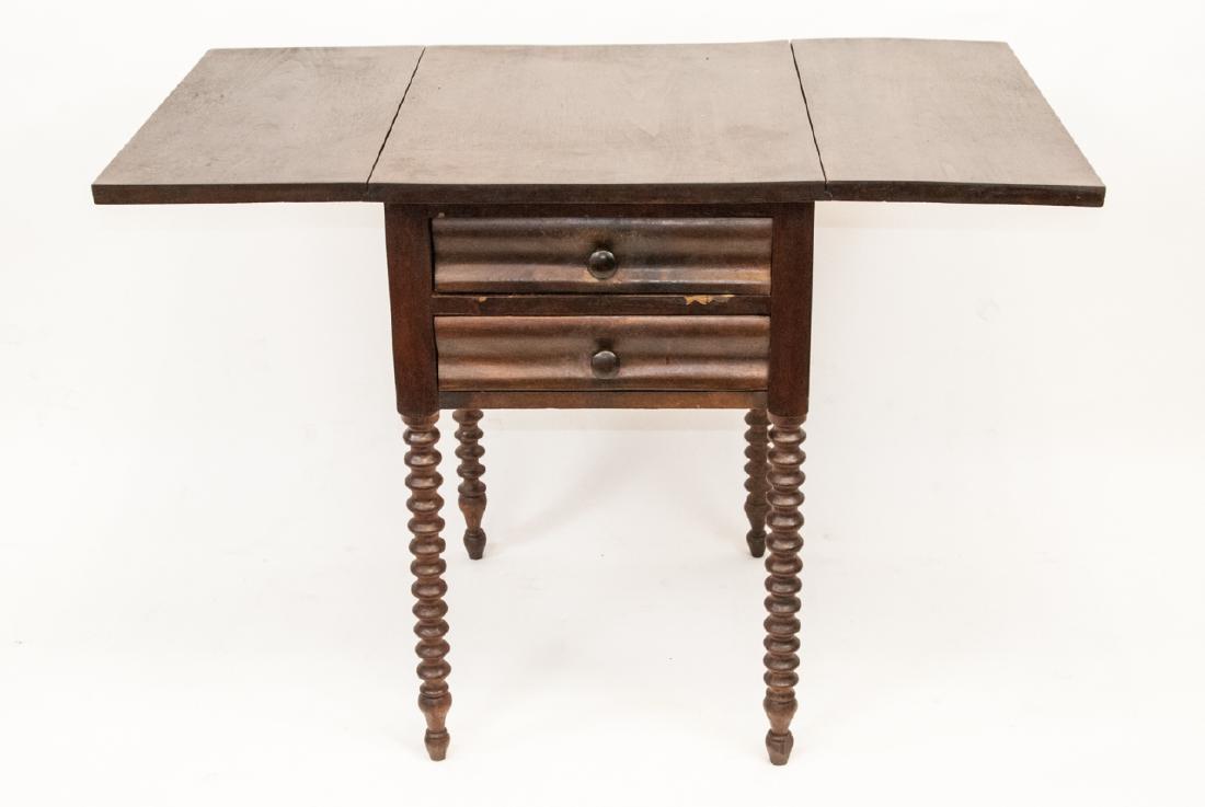 Cottage Victorian Drop Leaf Side Table (1 of 9)