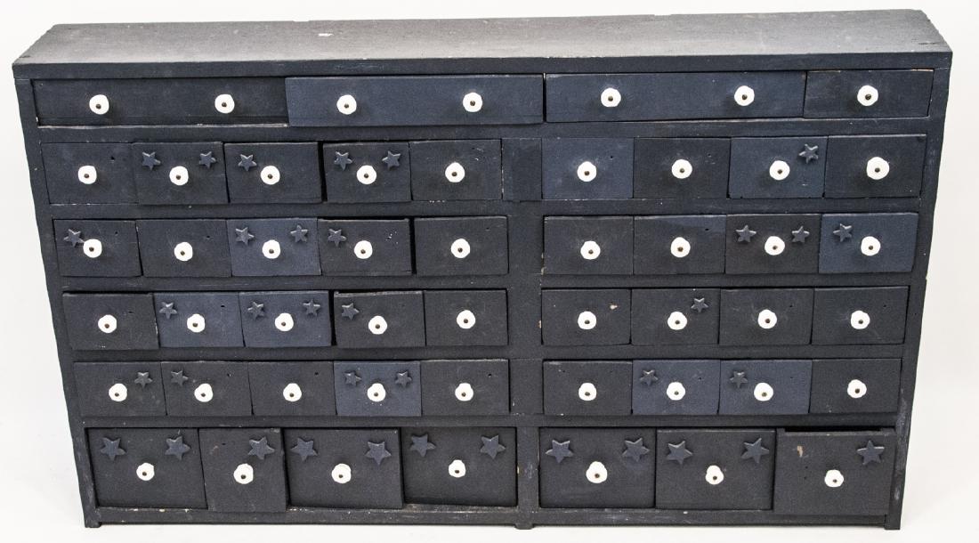 19th Century American Folk Art Cubby Cabinet (1 of 6)