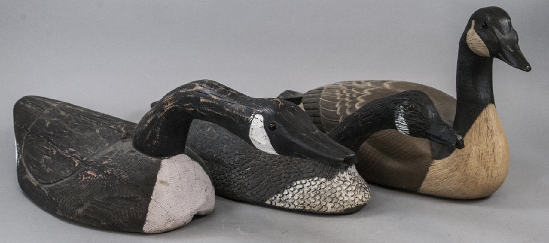 Vintage Carved Wood Goose / Duck Decoys (1 of 5)