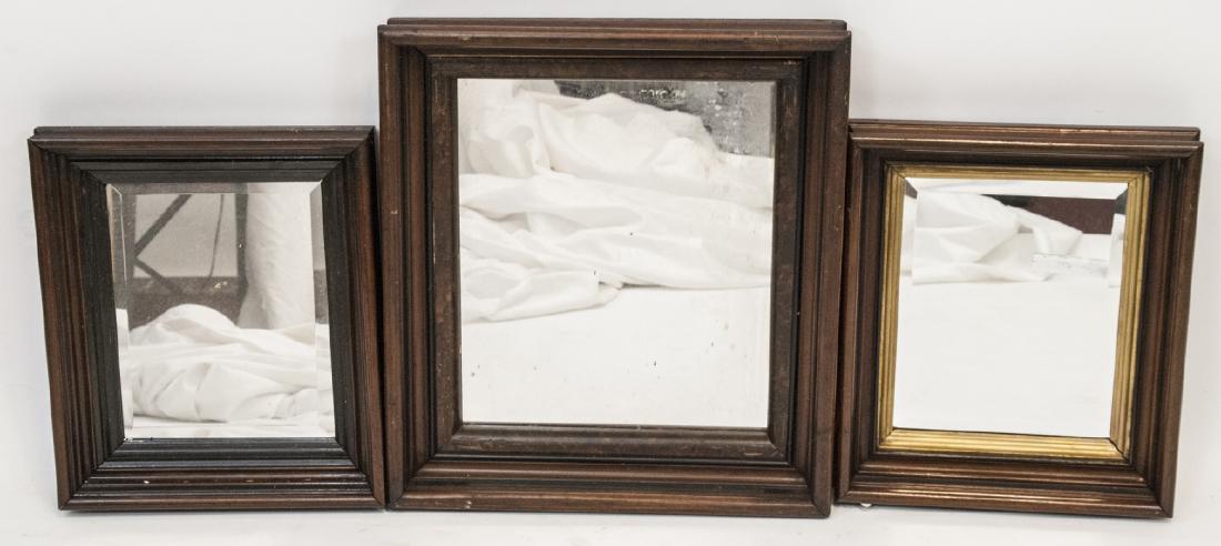 3 Antique Eastlake Carved Walnut Frames Mirrors (1 of 4)