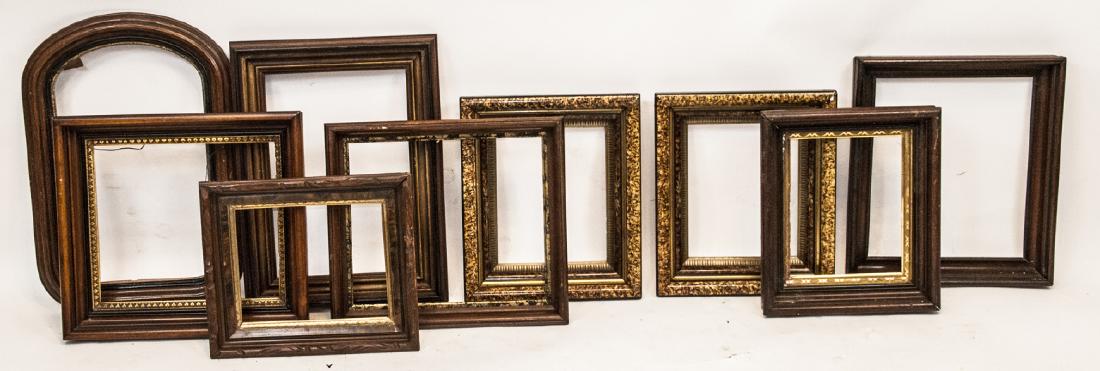 9 Antique Eastlake Carved Walnut Frames (1 of 4)