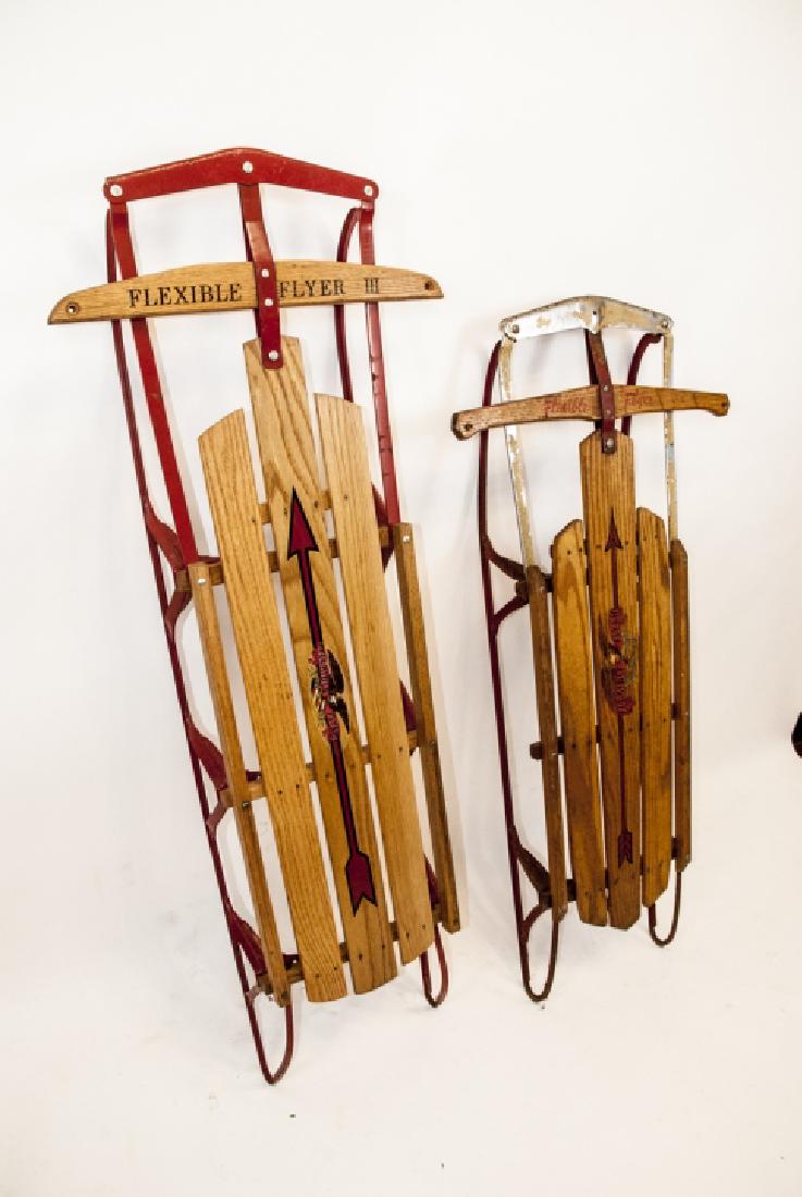 Two Vintage Flexible Flyers Sleds (1 of 7)
